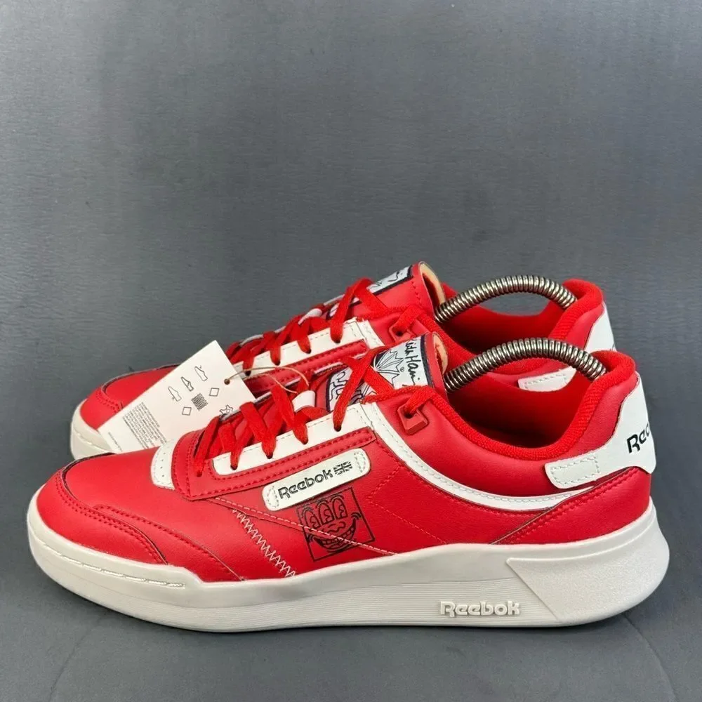 Reebok Keith Haring x Club C Legacy 'Three-Eyed Smiling Face' shoes mens size 8